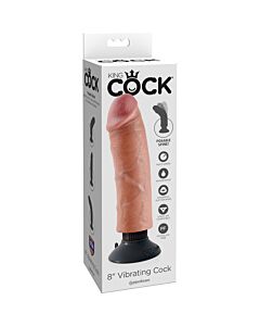 King cock 20.32 cm vibrating cock flesh