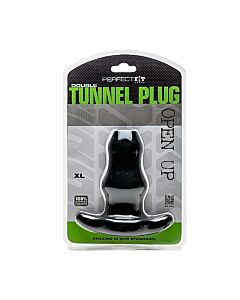 Perfect fit double tunnel plug xl large - black