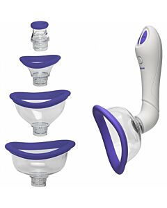 Bloom - Clit & Nipple Suction Cup / Purple, White