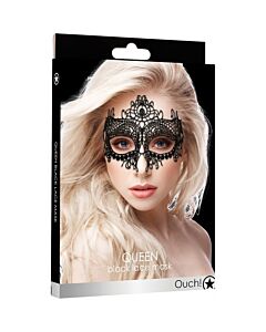 Queen black lace mask - black