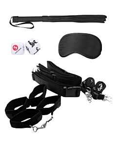 Bondage belt restraint system - black