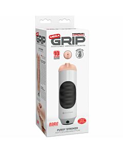 White Mega Grip Masturbator