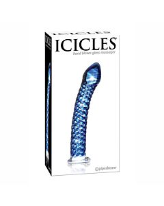 Icicles number 29 hand blown glass massager