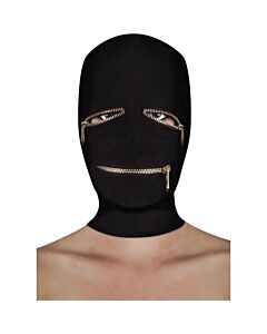 Extreme zipper mask with eye and mouth zipper
