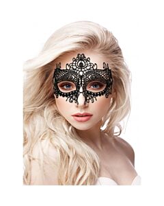 Queen black lace mask - black