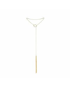 Magnifique tickler pendant chain - gold