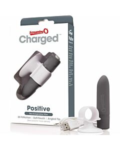 Screaming o rechargeable massager - positive - grey