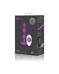 Triplet anal beads - fuchsia