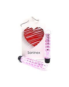 Saninex vibrator fantastic reality pink and clear