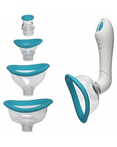 Bloom - Clit & Nipple Suction Cup / Turquoise, White