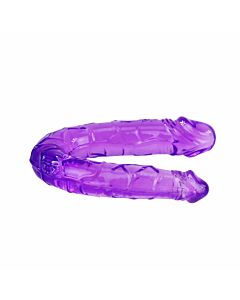 Double flexible dildo purple