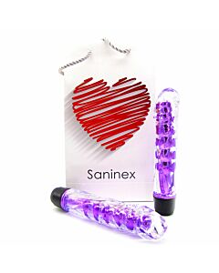 Saninex vibrator fantastic reality purple and clear