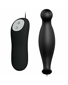 Pretty love bottom - silicone anal plug extra stimulation 12 speeds remote control
