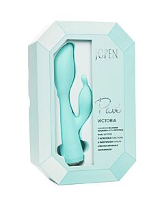Pave Victoria Double Rampant Bunny - Pastel Green