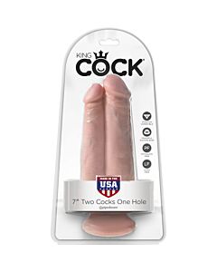 King cock 7 two cocks one hole