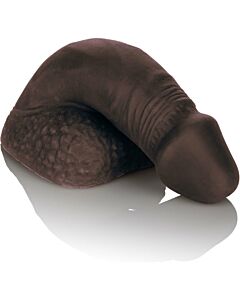 5 inch silicone packing penis - black