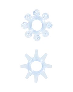 Power stretchy rings blue 2pcs