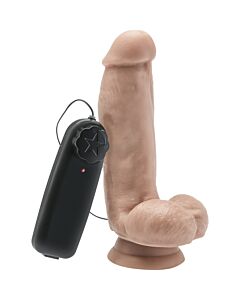 Cock 6 inch w/ balls flesh vibr.