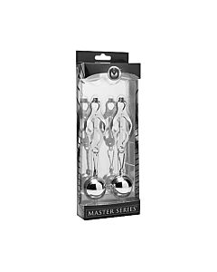 Deviant monarch weighted nipple clamps