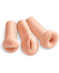Triple Pleasure - Realistic Masturbators Kit