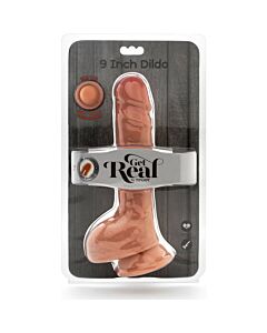 Dual density dildo 9 inch balls