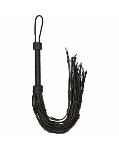 Leather whip with wire