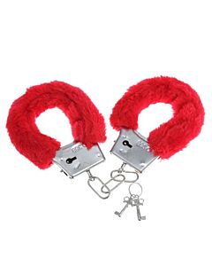 Red Plush Seduction Handcuffs