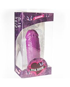 Pink room dael realistic dildo purple 18.5 cm