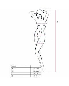 Passion woman bs020 bodystocking black one size