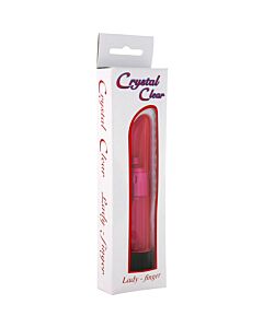 Crystal clear vibrator lady pink