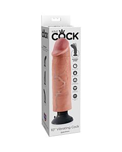 King cock 25.5 cm vibrating cock flesh
