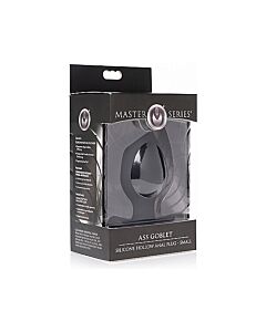Ass goblet silicone hollow anal plug - small