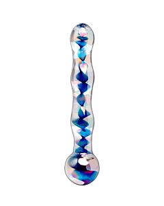 Icicles number 8 hand blown glass massager