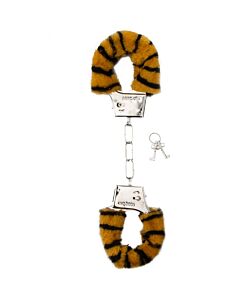 Furry handcuffs tiger
