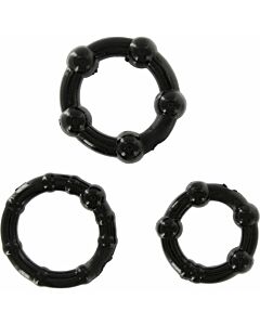 Ebony Trio Rings