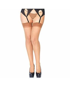 Leg avenue sheer stockings brown one size