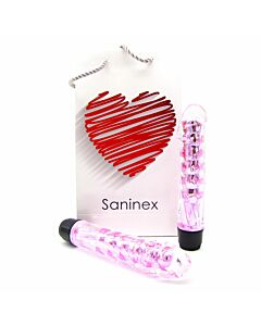 Saninex vibrator fantastic reality pink and clear