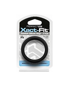 Xact-Fit Rings - Double Pack - Black
