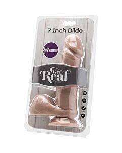 Cock 7 inch w/ balls flesh vibr.