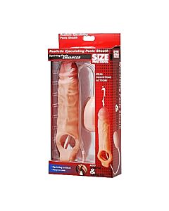 Realistic ejaculating penis sheath