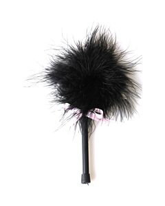 Secretplay black marabou duster