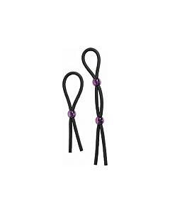 Cock ties 1 tie & 1 cock and ball tie - blk