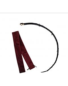 Zalo leather thorn whip