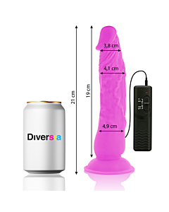 FlexiVibe - Flexible Vibrating Dildo 21cm - Lilac