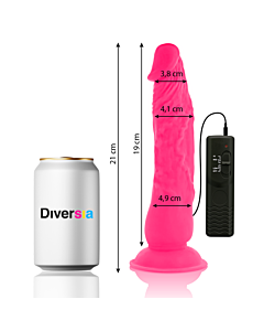 FlexiVibe - Vibrating Flex Dildo 21cm - Pink