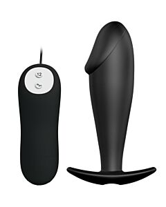 Vibrating Black Penis Plug