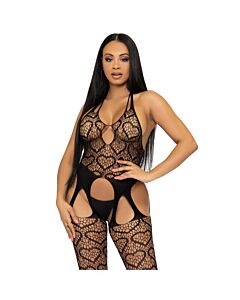 Red Carpet Bodystocking - Black
