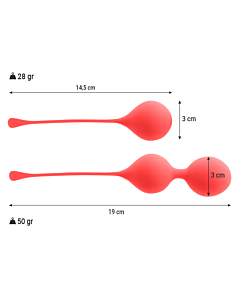 Intense Red Kegel Balls