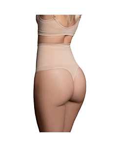 InvisiSculpt Beige Thong Shapewear