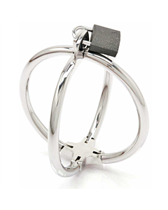 Criss Cross Stainless Steel Handcuffs
